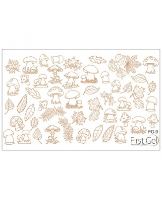 Trafaretai nagams FG-9