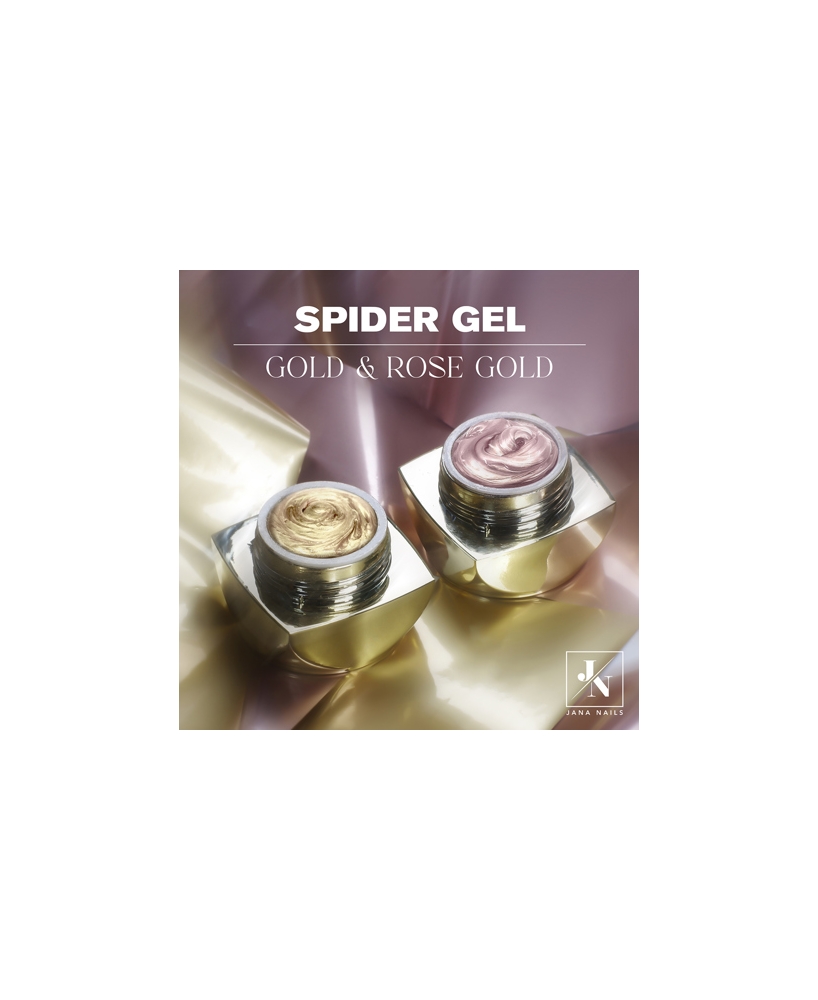 Jana Nails spider gelis dizainams (Gold)